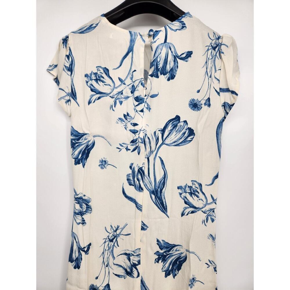 NWD Reformation Frasier Button Floral Print Cap Sleeve Midi Dress Size 4 LISSE - Picture 5 of 13